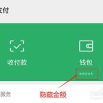 教你微信钱包金额怎么隐藏。