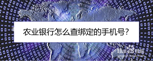 我来分享农业银行app怎么查询个人移动电话信息。