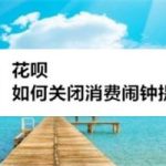 小编分享支付宝花呗怎么关闭消费闹钟提醒。