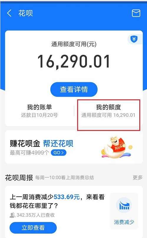 支付宝怎么查看花呗额度劵使用明细