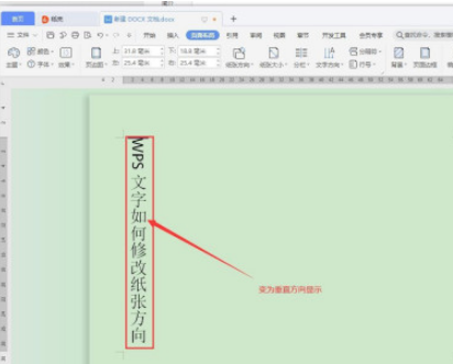 WPS文字方向如何修改