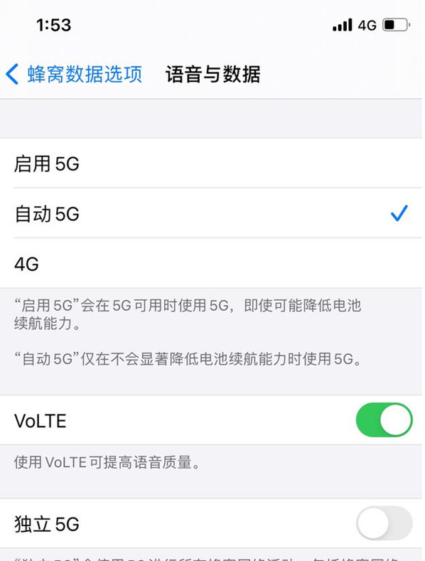 苹果12怎么关闭5g网络