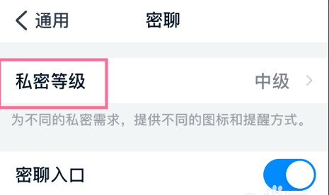 钉钉密聊私密等级改为中级方法分享