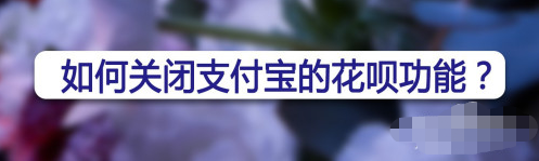 我来分享支付宝花呗怎么关闭。