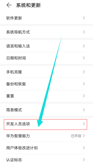 荣耀v40怎么开启开发者选项